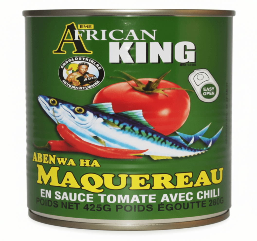 African King Canned Mackerel – 15oz (425g)