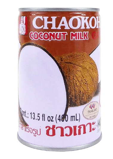 Chaokoh Coconut Milk - Creamy Non Dairy Milk, No Preservatives or Artificial Flavors, Canned Coconut Milk (13.5 Oz per Can)