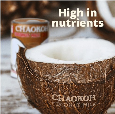 Chaokoh Coconut Milk - Creamy Non Dairy Milk, No Preservatives or Artificial Flavors, Canned Coconut Milk (13.5 Oz per Can) - Image 5