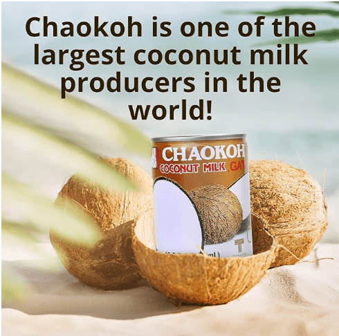 Chaokoh Coconut Milk - Creamy Non Dairy Milk, No Preservatives or Artificial Flavors, Canned Coconut Milk (13.5 Oz per Can) - Image 6