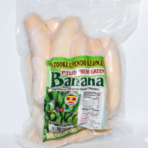 FROZEN AMSTUS PEELED BANANA (MATOKE) - 1KG. (order separately)
