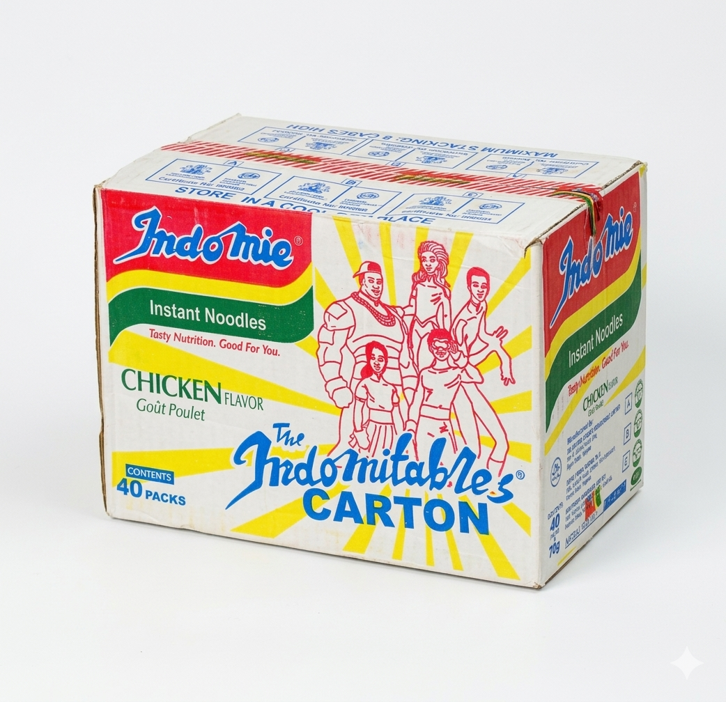 Indomie Chicken Noodles Carton .