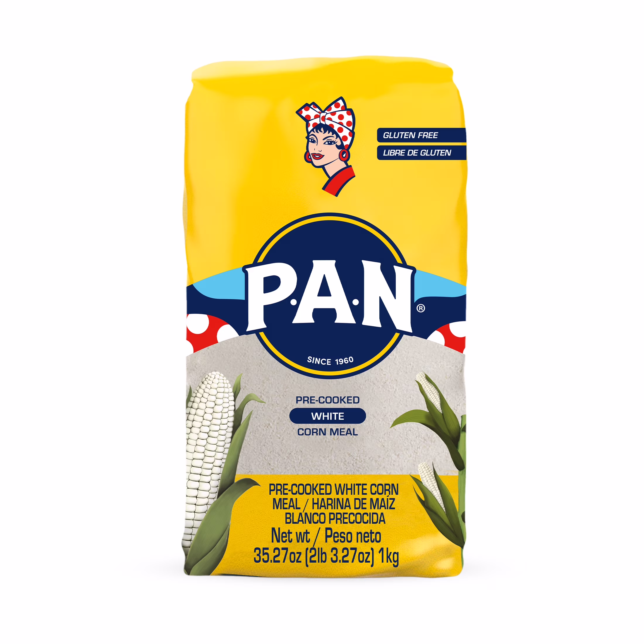 PAN CORN MEAL (WHITE) - 35.27OZ.