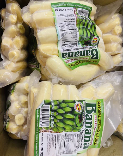 FROZEN AMSTUS PEELED BANANA (MATOKE) - 1KG. (order separately) - Image 2